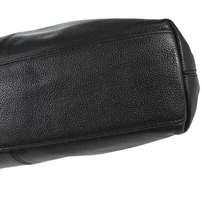Chanel 1997-1999 Black Calfskin Faux Tortoiseshell Tote Handbag