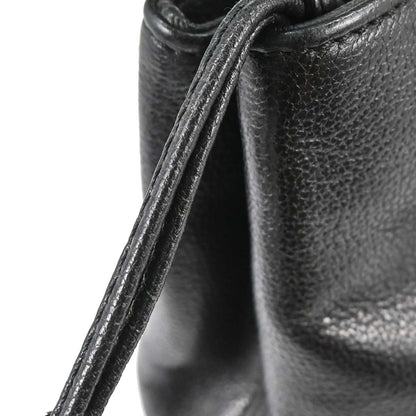 Chanel 1997-1999 Black Calfskin Faux Tortoiseshell Tote Handbag