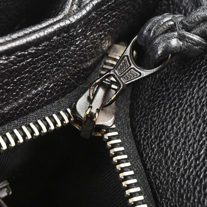 Chanel 1997-1999 Black Calfskin Faux Tortoiseshell Tote Handbag