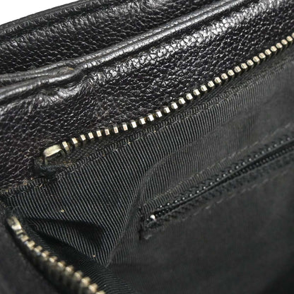 Chanel 1997-1999 Black Calfskin Faux Tortoiseshell Tote Handbag
