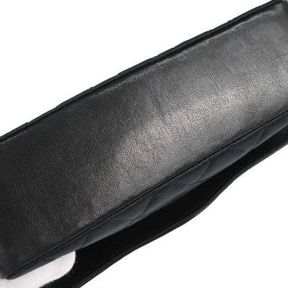 Chanel Black Satin Shoulder Bag