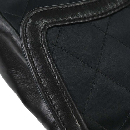 Chanel Black Satin Shoulder Bag