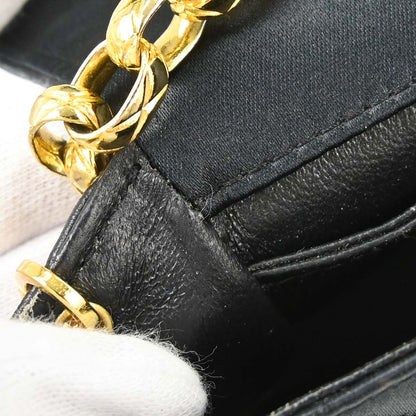 Chanel Black Satin Shoulder Bag
