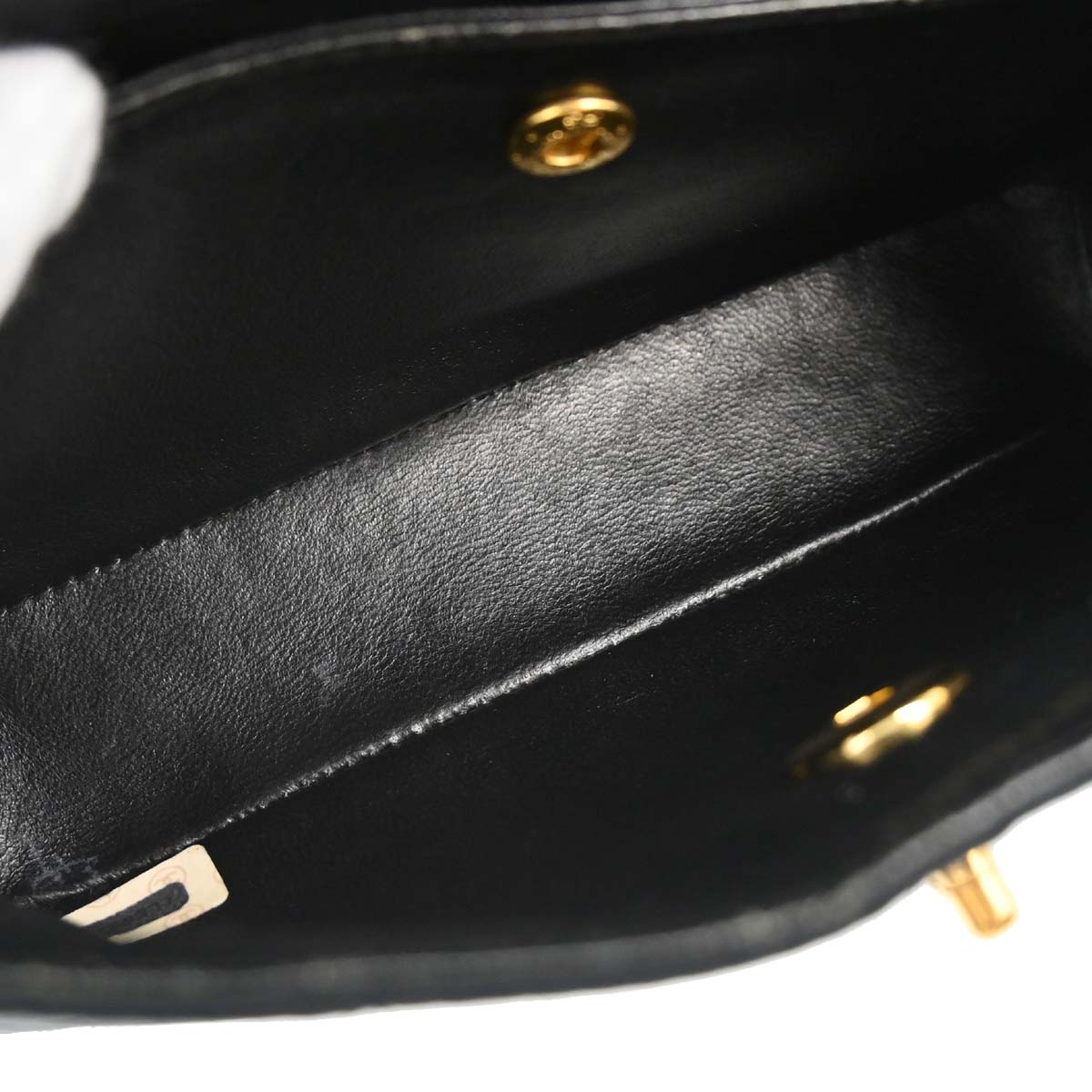 Chanel Black Satin Shoulder Bag