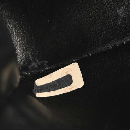 Chanel Black Satin Shoulder Bag