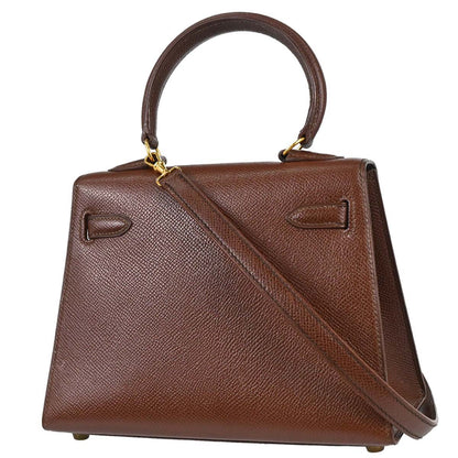 Hermes Havane Courchevel Mini Kelly 20 Sellier 2way Shoulder Handbag