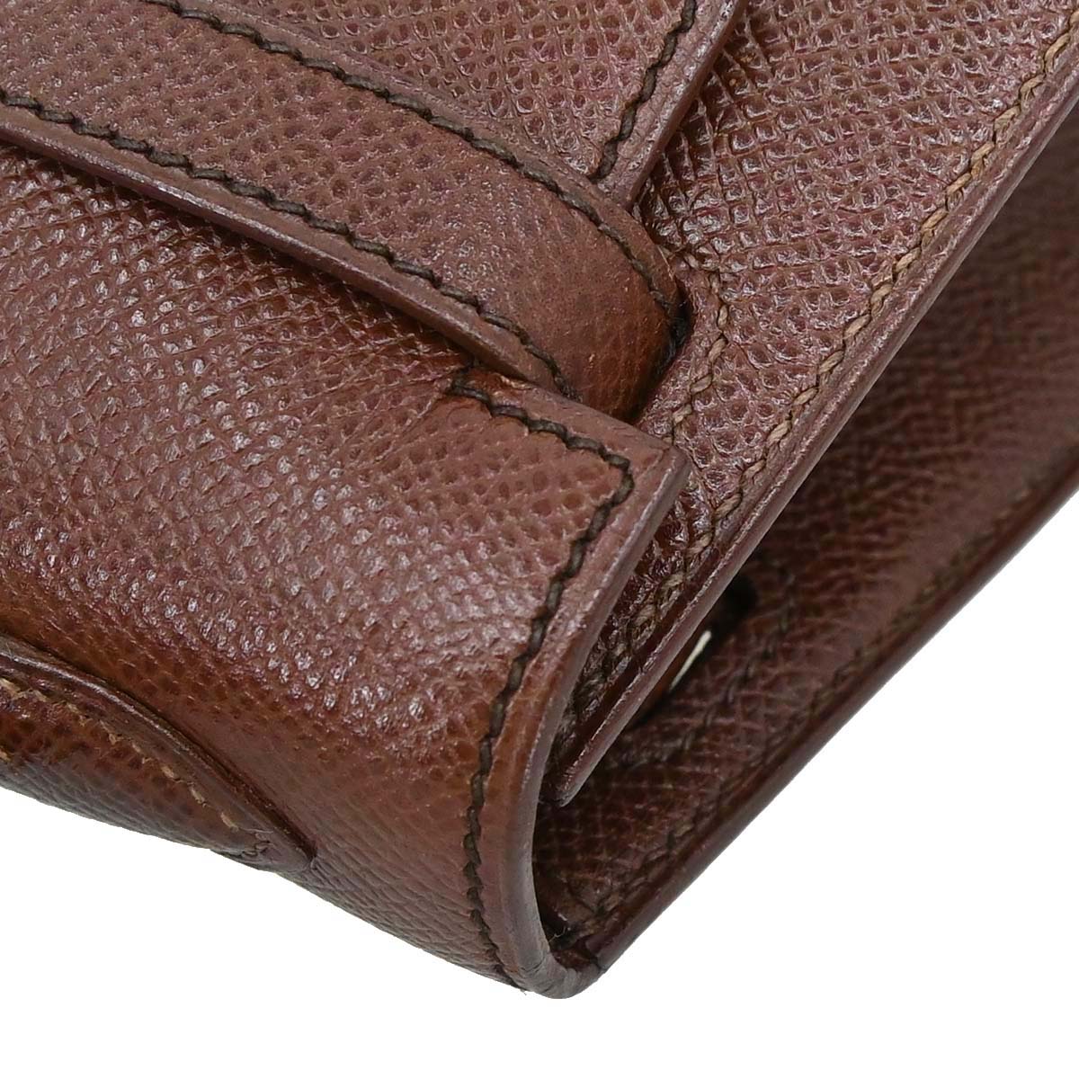 Hermes Havane Courchevel Mini Kelly 20 Sellier 2way Shoulder Handbag