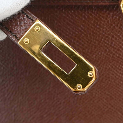 Hermes Havane Courchevel Mini Kelly 20 Sellier 2way Shoulder Handbag