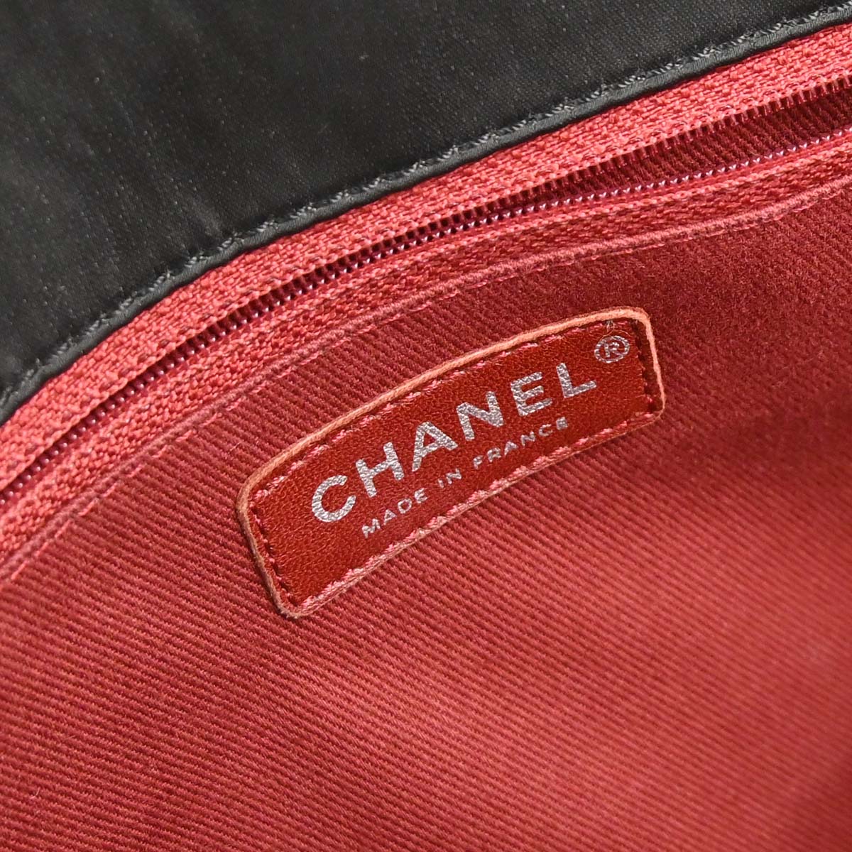 Chanel 2008-2009 Black Satin Logomania Logo Printed Flap Bag