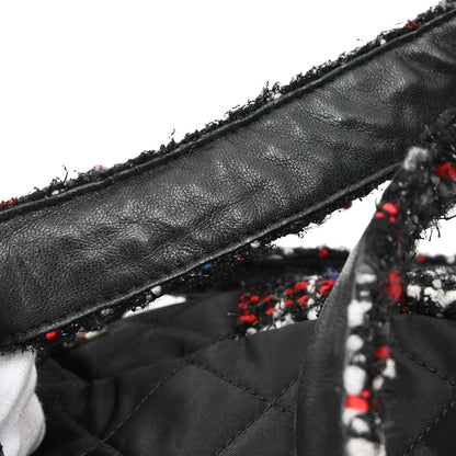 Chanel Black Tweed Nylon Backpack