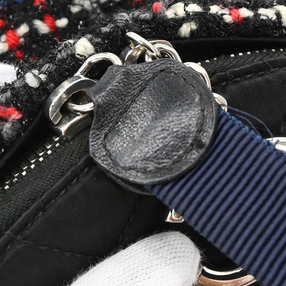 Chanel Black Tweed Nylon Backpack