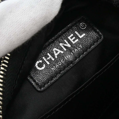 Chanel Black Tweed Nylon Backpack