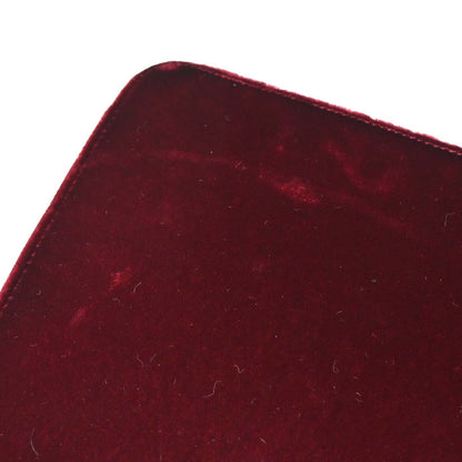 Chanel 1997-1999 Bordeaux Velvet Handbag