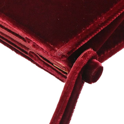 Chanel 1997-1999 Bordeaux Velvet Handbag