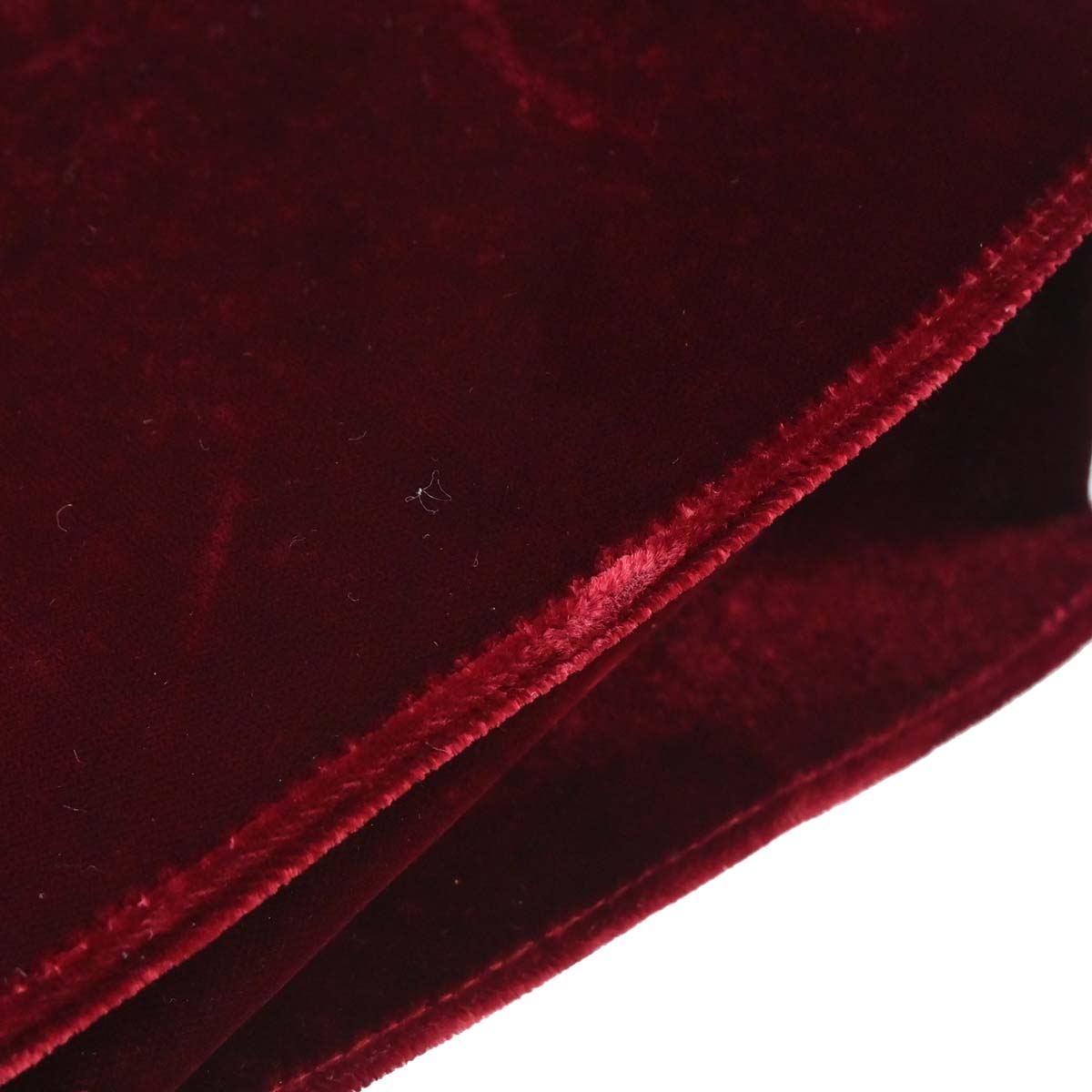 Chanel 1997-1999 Bordeaux Velvet Handbag