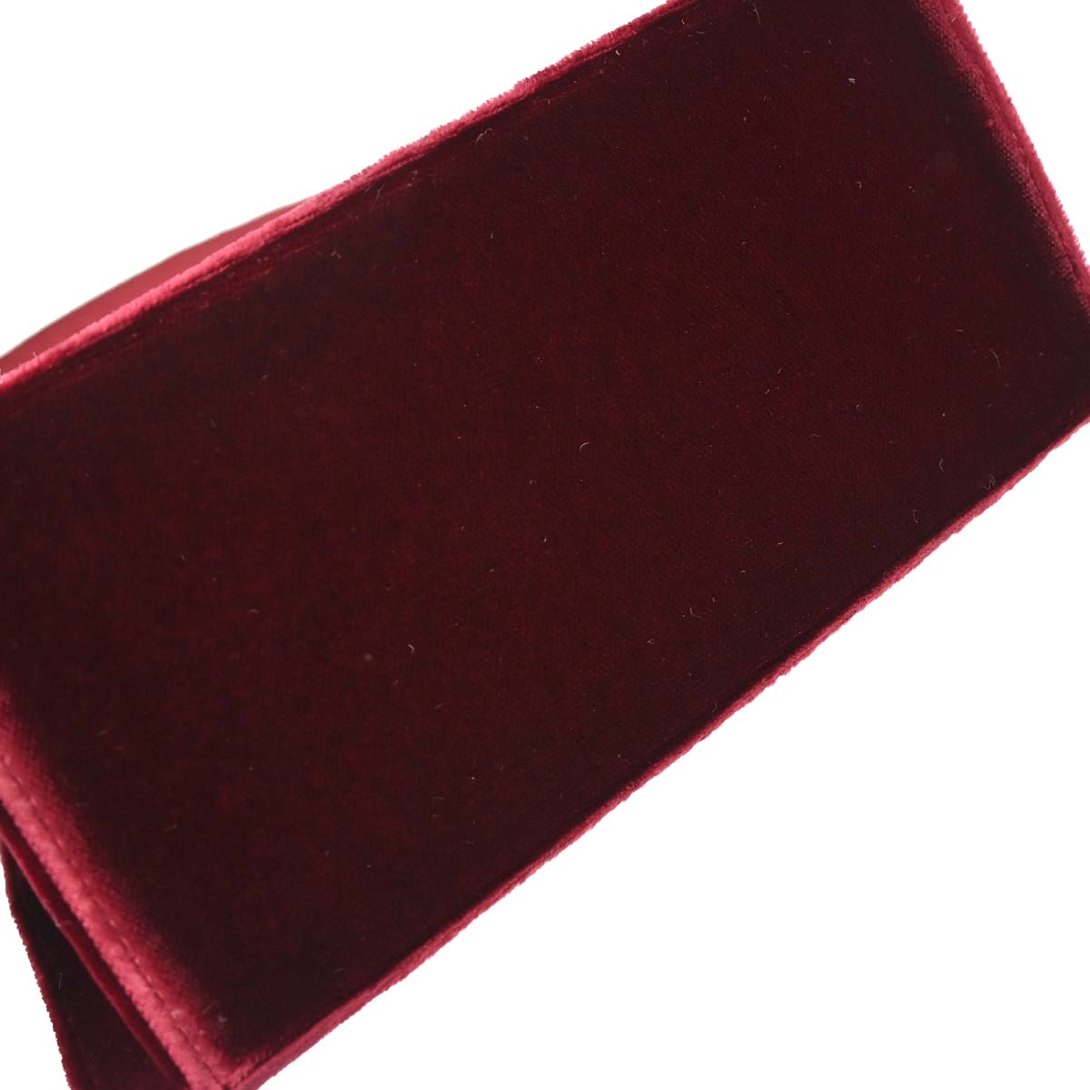 Chanel 1997-1999 Bordeaux Velvet Handbag