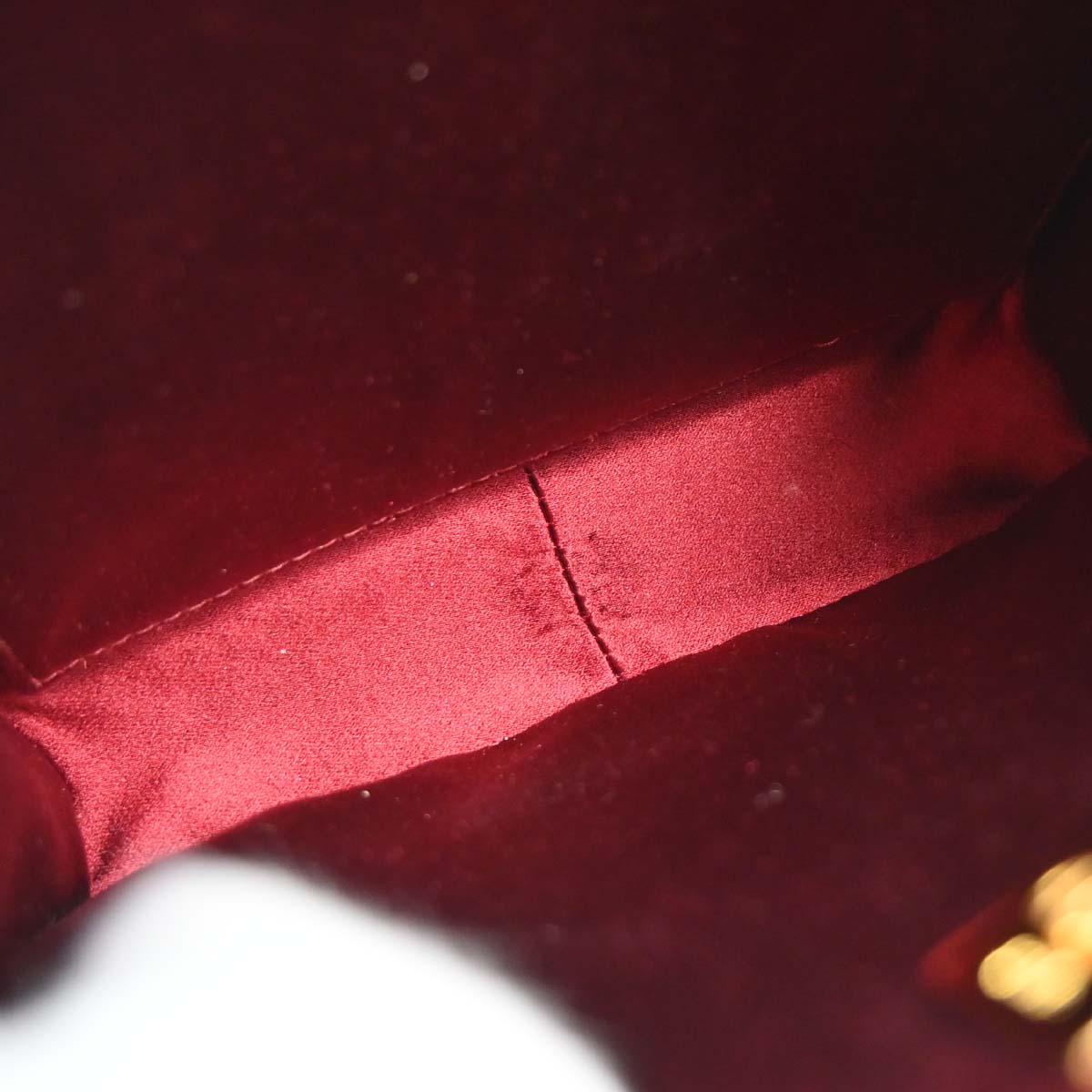 Chanel 1997-1999 Bordeaux Velvet Handbag