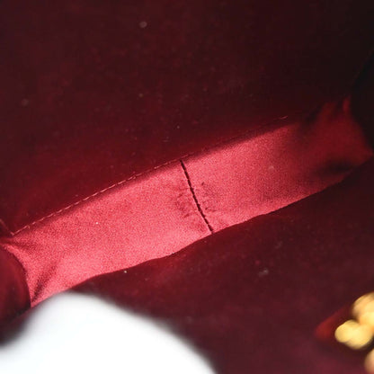 Chanel 1997-1999 Bordeaux Velvet Handbag
