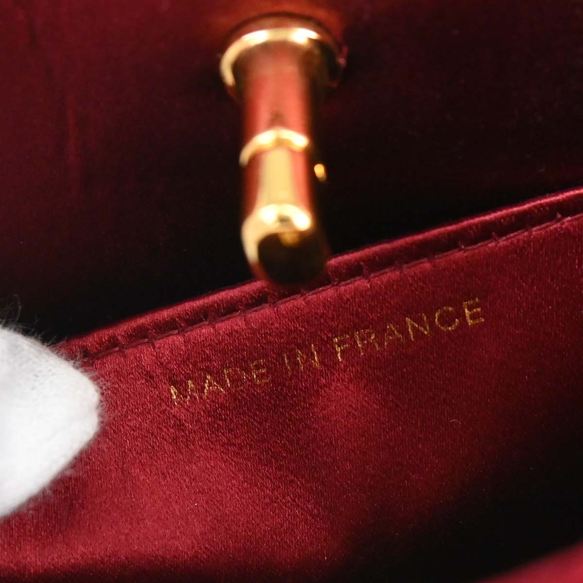 Chanel 1997-1999 Bordeaux Velvet Handbag