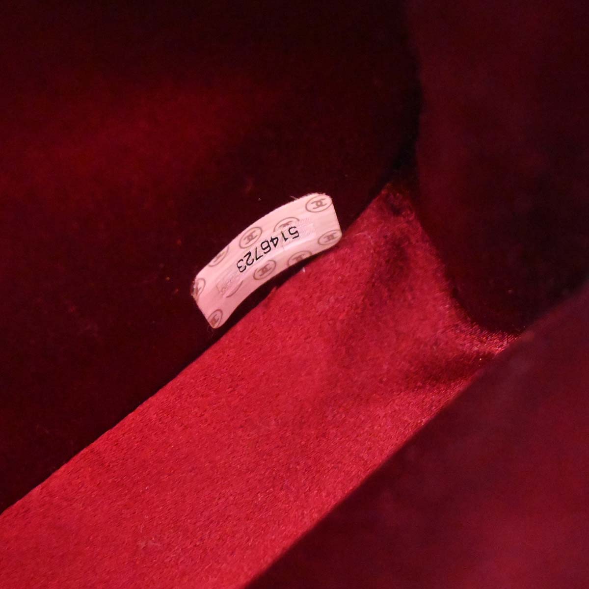 Chanel 1997-1999 Bordeaux Velvet Handbag