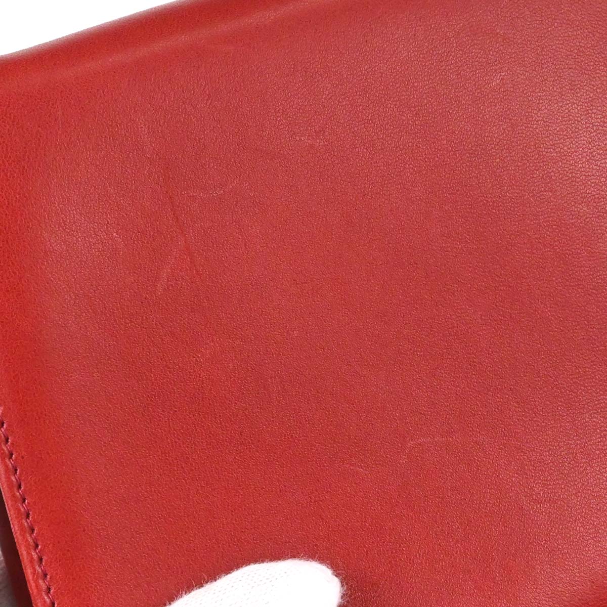 Chanel Red Lambskin Twist Handle Handbag