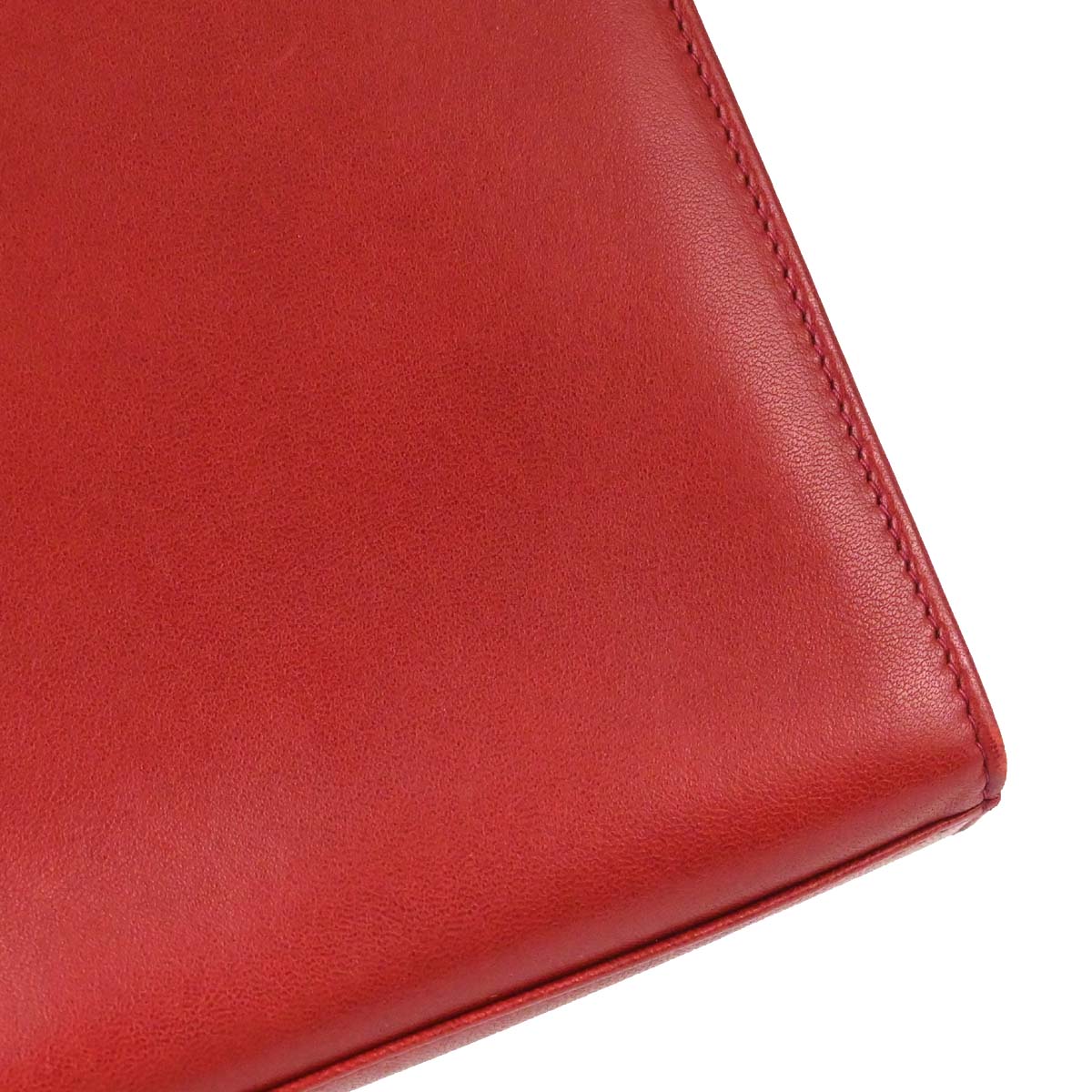Chanel Red Lambskin Twist Handle Handbag
