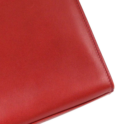 Chanel Red Lambskin Twist Handle Handbag