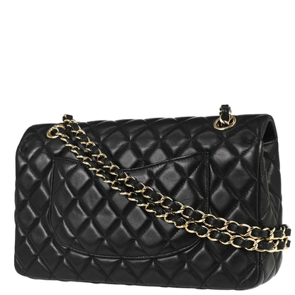Chanel Black Lambskin Valentine Single Flap Shoulder Bag