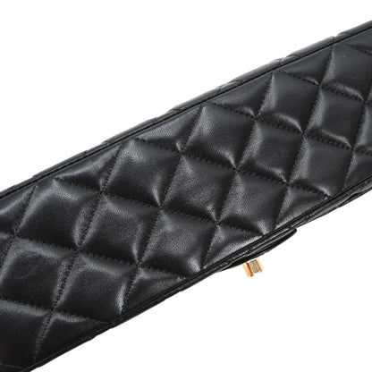 Chanel Black Lambskin Valentine Single Flap Shoulder Bag