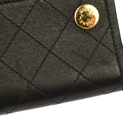 Chanel 1991-1994 Black Lambskin Chain Wallet