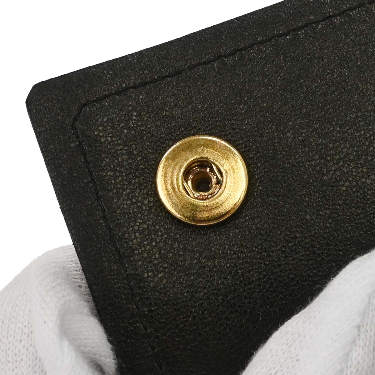 Chanel 1991-1994 Black Lambskin Chain Wallet
