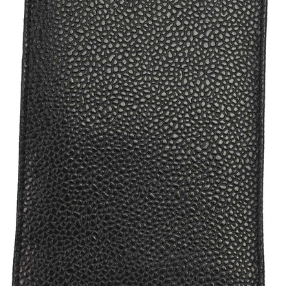 Chanel 1994-1996 Black Caviar Skin Chain Shoulder Bag Pochette Phone Case