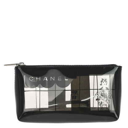 Chanel Black PVC Mademoiselle Window Pouch