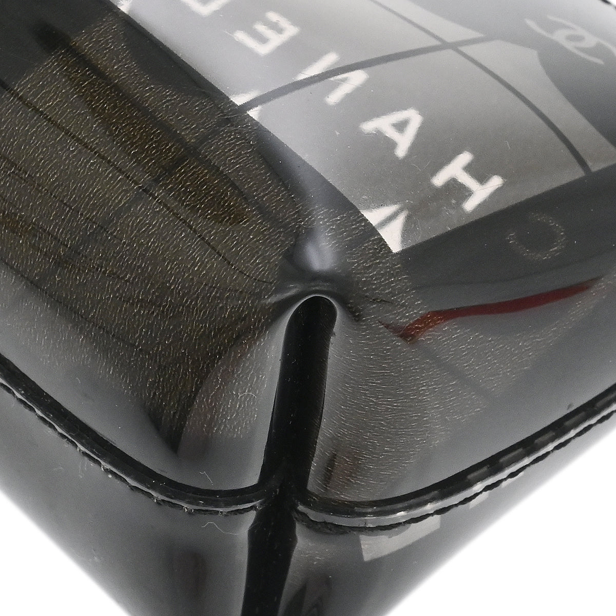 Chanel Black PVC Mademoiselle Window Pouch
