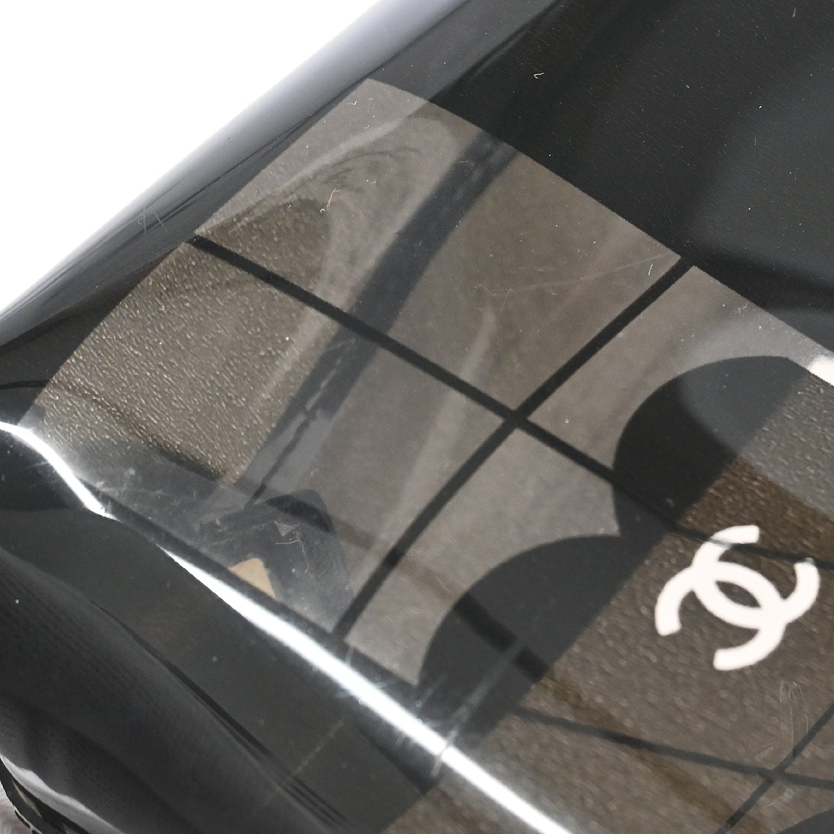 Chanel Black PVC Mademoiselle Window Pouch