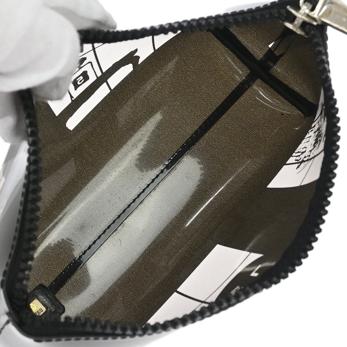 Chanel Black PVC Mademoiselle Window Pouch