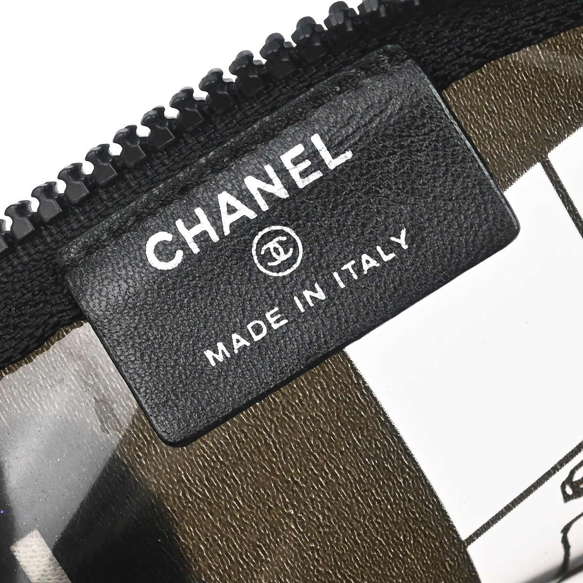Chanel Black PVC Mademoiselle Window Pouch