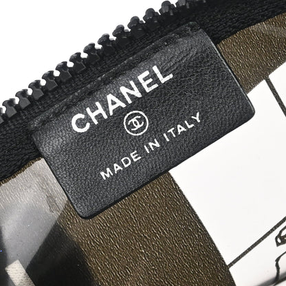 Chanel Black PVC Mademoiselle Window Pouch