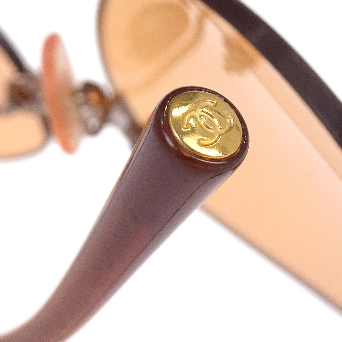 Chanel Sunglasses Eyewear Orange 53□19 130 Small Good