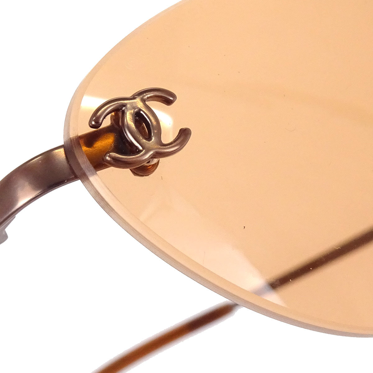 Chanel Sunglasses Eyewear Orange 53□19 130 Small Good