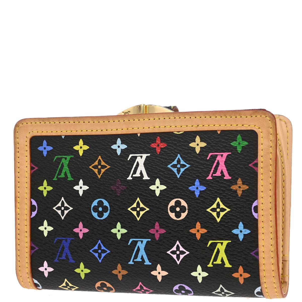 Louis Vuitton Black Multicolor Portefeuille Viennois Wallet M92988