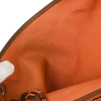 Hermes Brown Silk Barenia Silky City PM Kelly en Perles Shoulder Bag