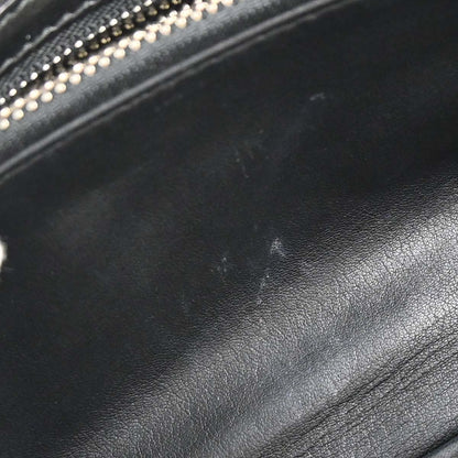 Christian Dior Black Lambskin Rendezvous Cannage Shoulder Bag