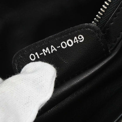 Christian Dior Black Lambskin Rendezvous Cannage Shoulder Bag