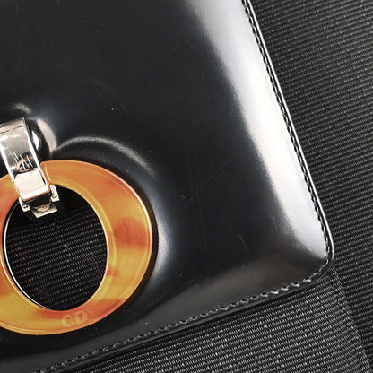Christian Dior Black Canvas Handbag