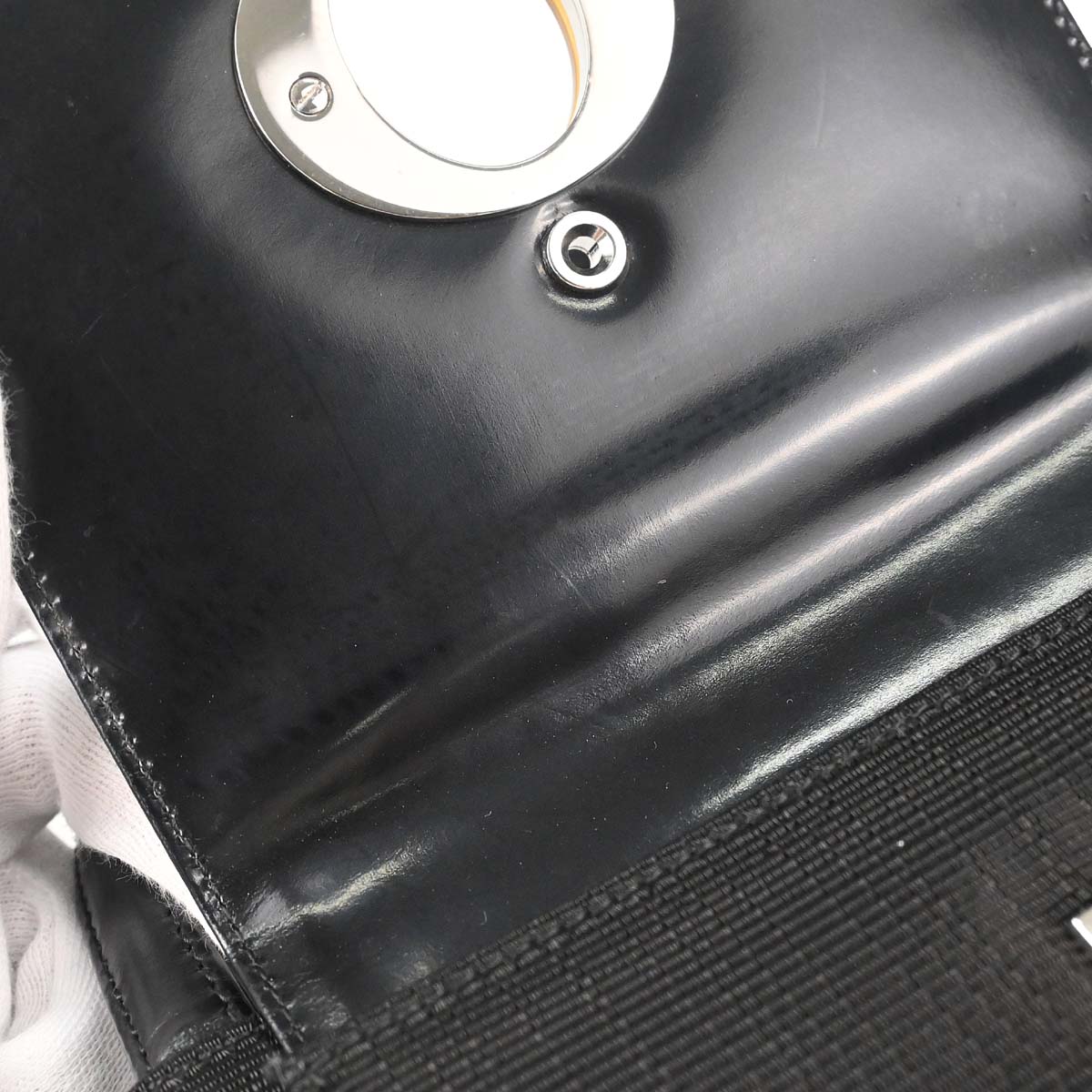 Christian Dior Black Canvas Handbag