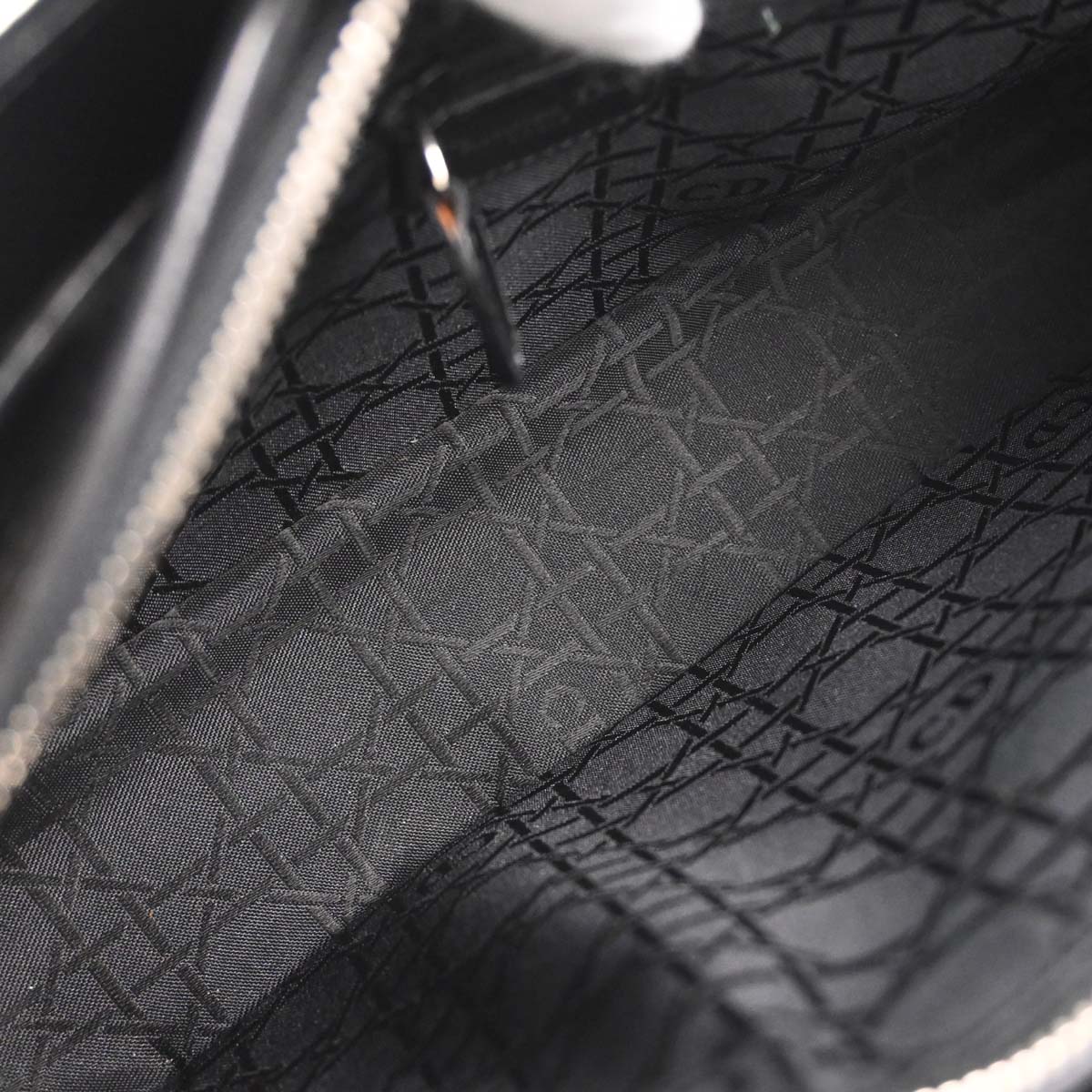 Christian Dior Black Canvas Handbag