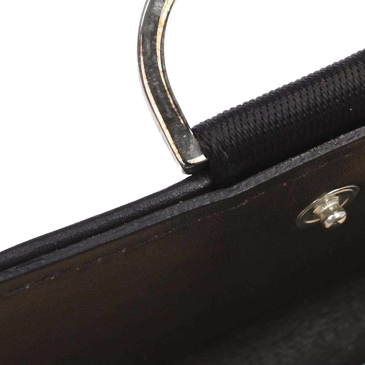 Christian Dior Ivory Brown Pony Hair Long Wallet