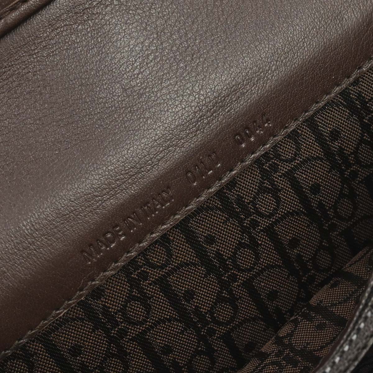 Christian Dior Ivory Brown Pony Hair Long Wallet