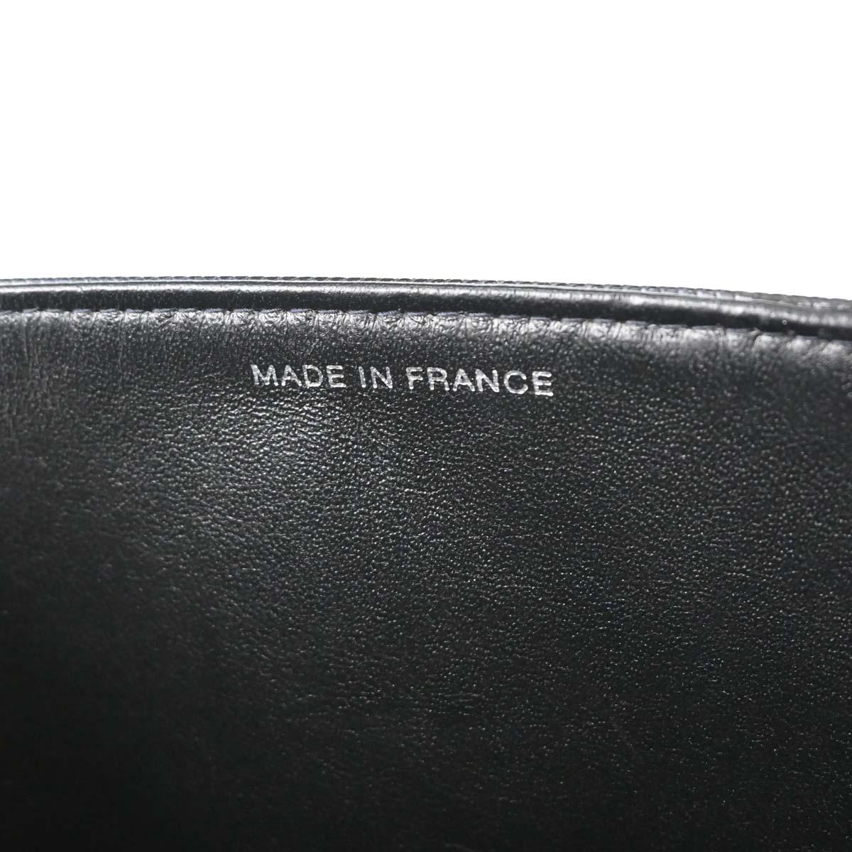 Chanel 1996-1997 Black Lizard-Embossed Calfskin Handbag